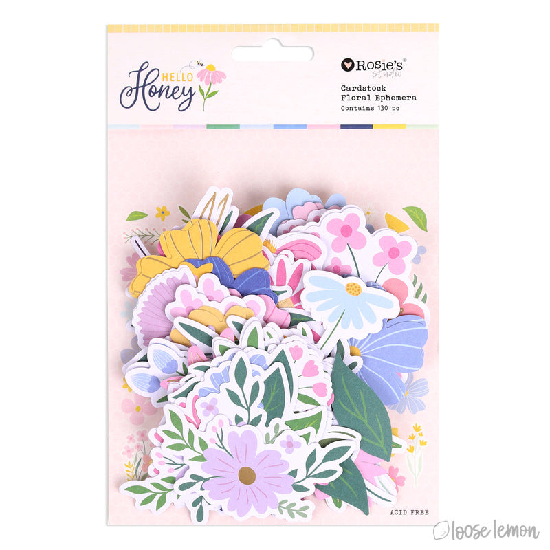Hello Honey | Diecut Floral Ephemera (130 Pcs)