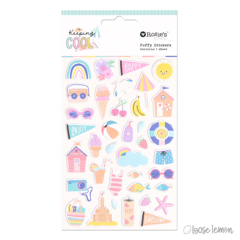 Keeping Cool | Puffy Motif Stickers