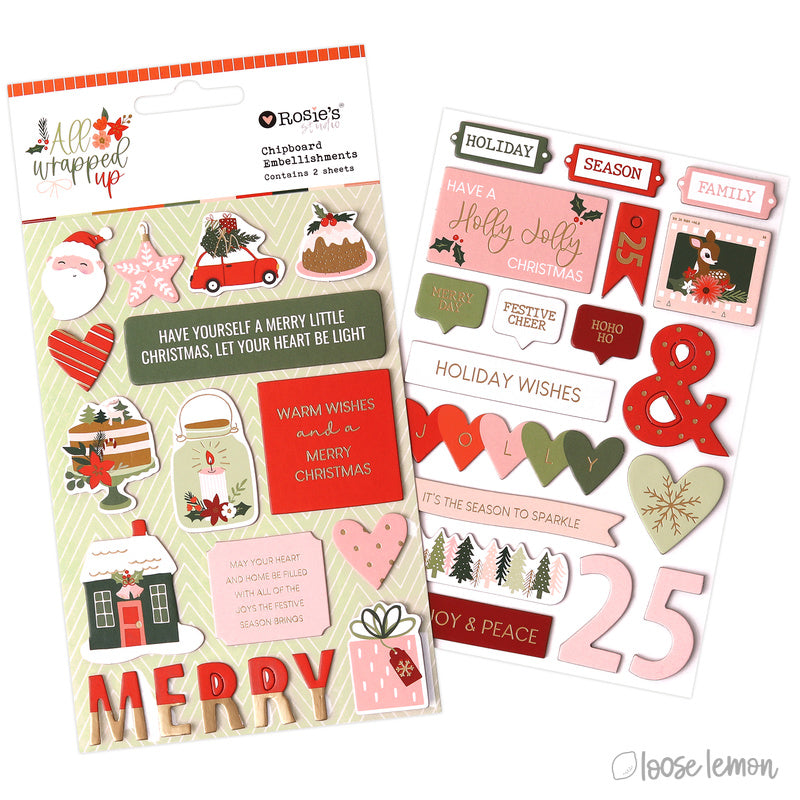 All Wrapped Up | Chipboard Embellishments