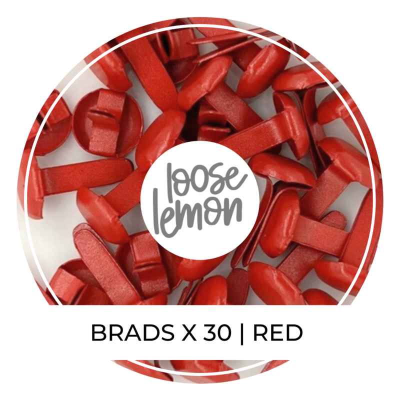 8Mm Brads X 30 | Red