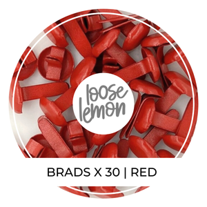 8Mm Brads X 30 | Red