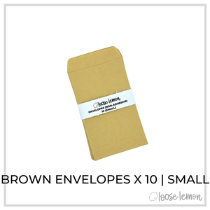 Brown Envelopes X 10 | Small