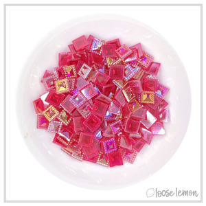 Square Gems | Hot Pink