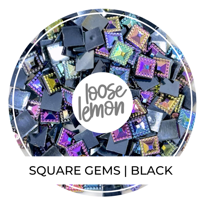 Square Gems | Black