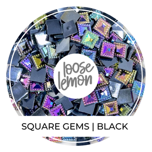 Square Gems | Black
