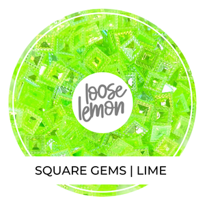 Square Gems | Lime
