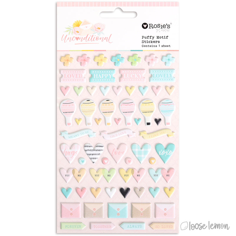Unconditional | Puffy Motif Stickers