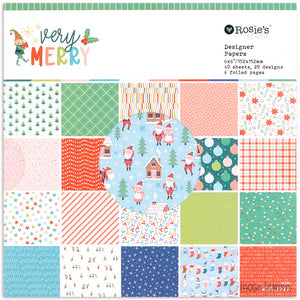 Very Merry  | 6" X 6" Paper Pad (40 Sheets)