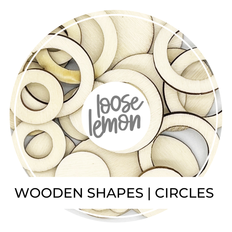 Wooden Shapes | Circles X 36 Pieces