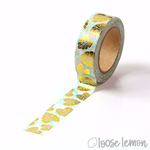 Golden Monstera Foil - Washi Tape (10M)