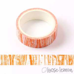 Woodgrain (Orange) - Washi Tape (5M)