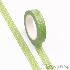 Green Grid - Washi Tape (10M)
