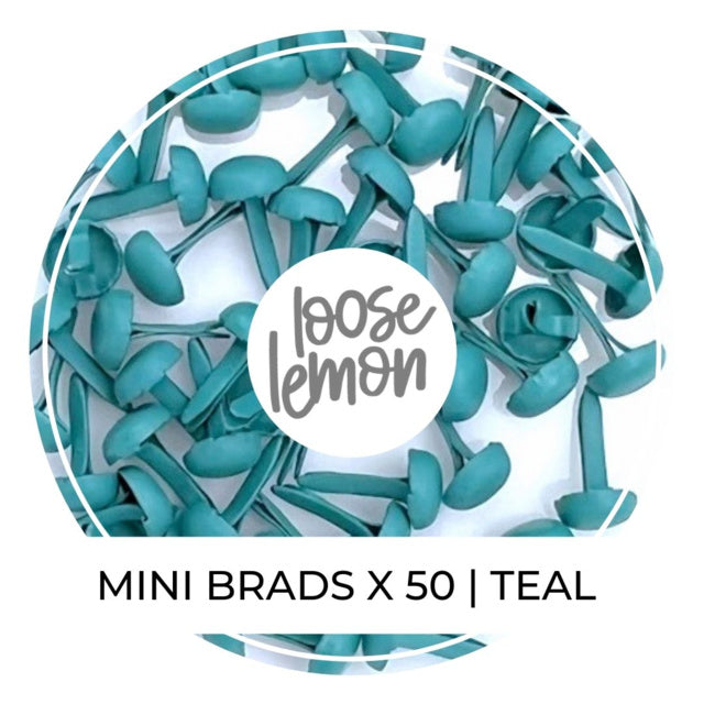 Mini Brads X 50 | Teal