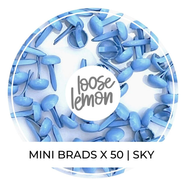 Mini Brads X 50 | Sky