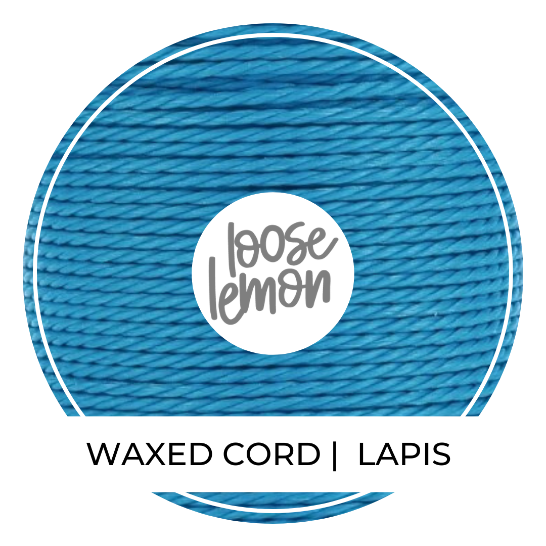 Waxed Cord | 10M Roll | Lapis