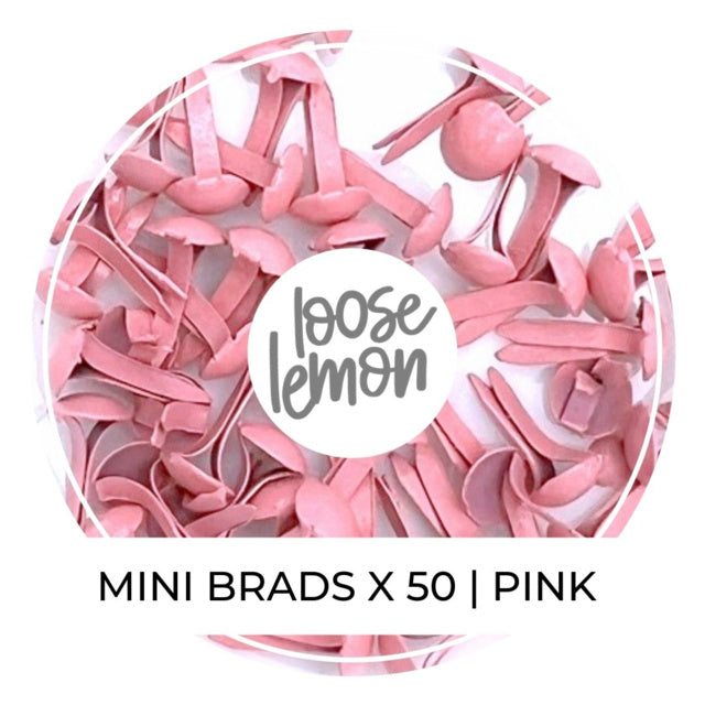 Mini Brads X 50 | Pink