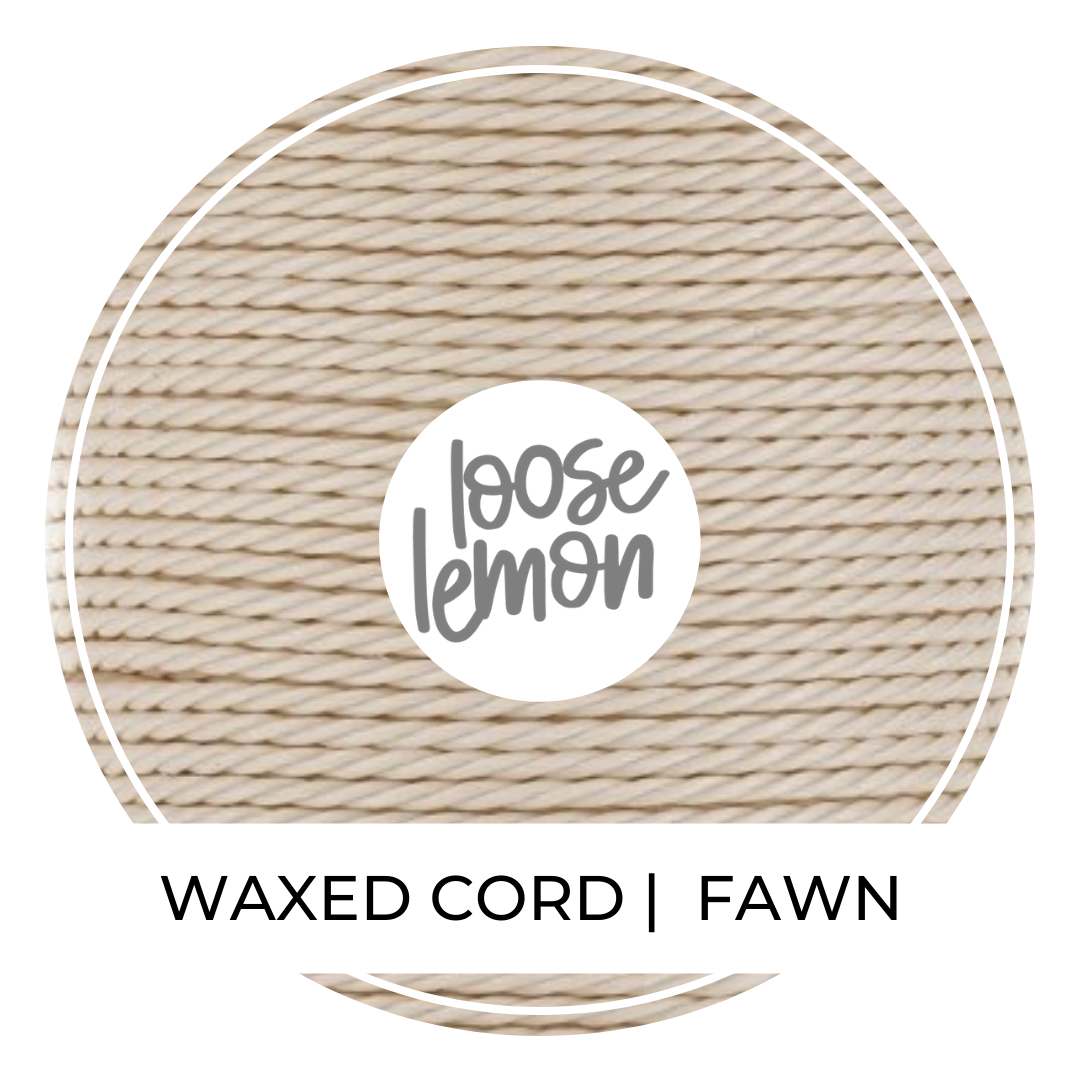 Waxed Cord | 10M Roll | Fawn
