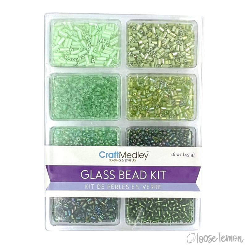 Craft Medley Glass Bead Kit | Going Green