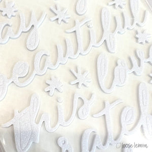Simply Charming | Glitter Foam Sentiments