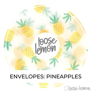 Pineapples Vellum Envelopes X 3