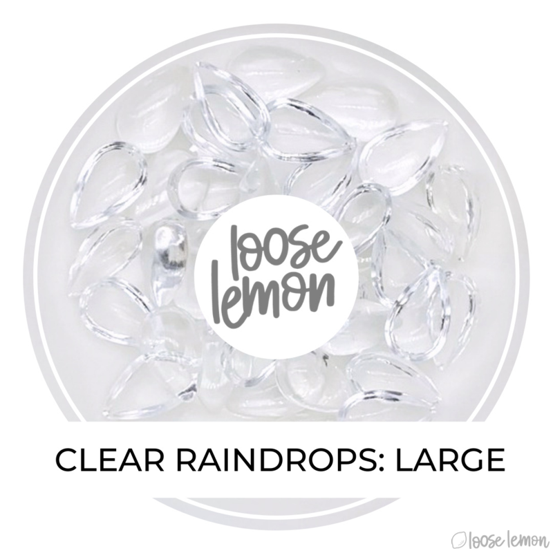 Clear Raindrops | Large (8Mm X 13Mm)