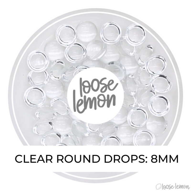 Clear Round Drops | 8Mm Diameter