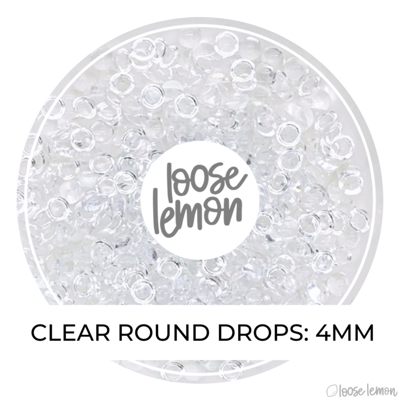 Clear Round Drops | 4Mm Diameter