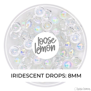 Iridescent Round Drops | 8Mm