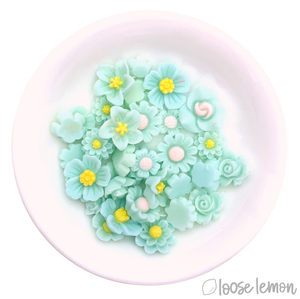 Single Colour Resin Flowers | Mint
