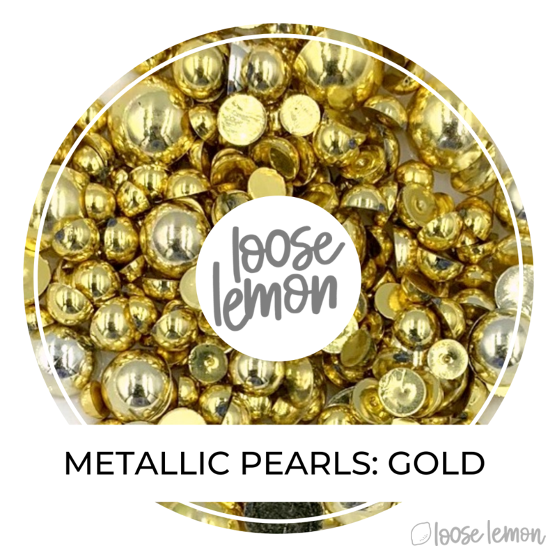 Metallic Pearls | Gold (Mixed Sizes)