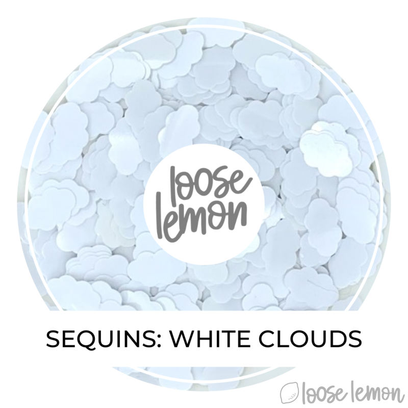 Sequins | Bright White Clouds