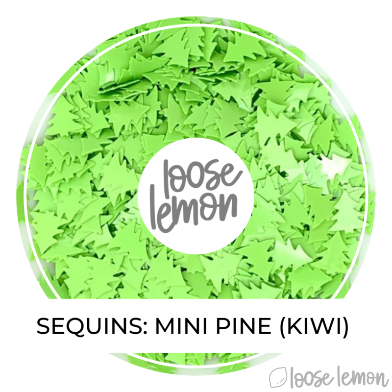 Sequins | Mini Pine (Bright Kiwi)