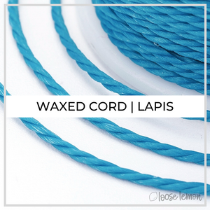 Waxed Cord | 10M Roll | Lapis