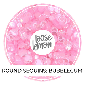 Round Sequins | Bubblegum (Mixed Size)