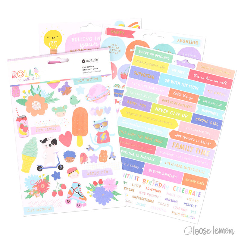 Roll With It | Cardstock Stickers (4 Sheets)