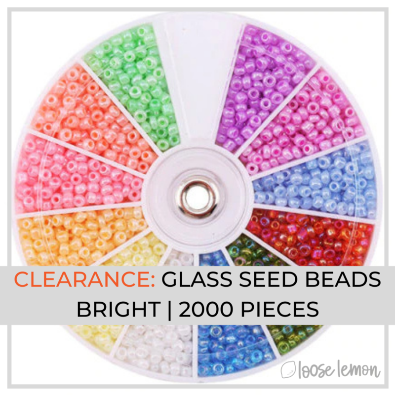 Clearance Glass Seed Beads | Bright