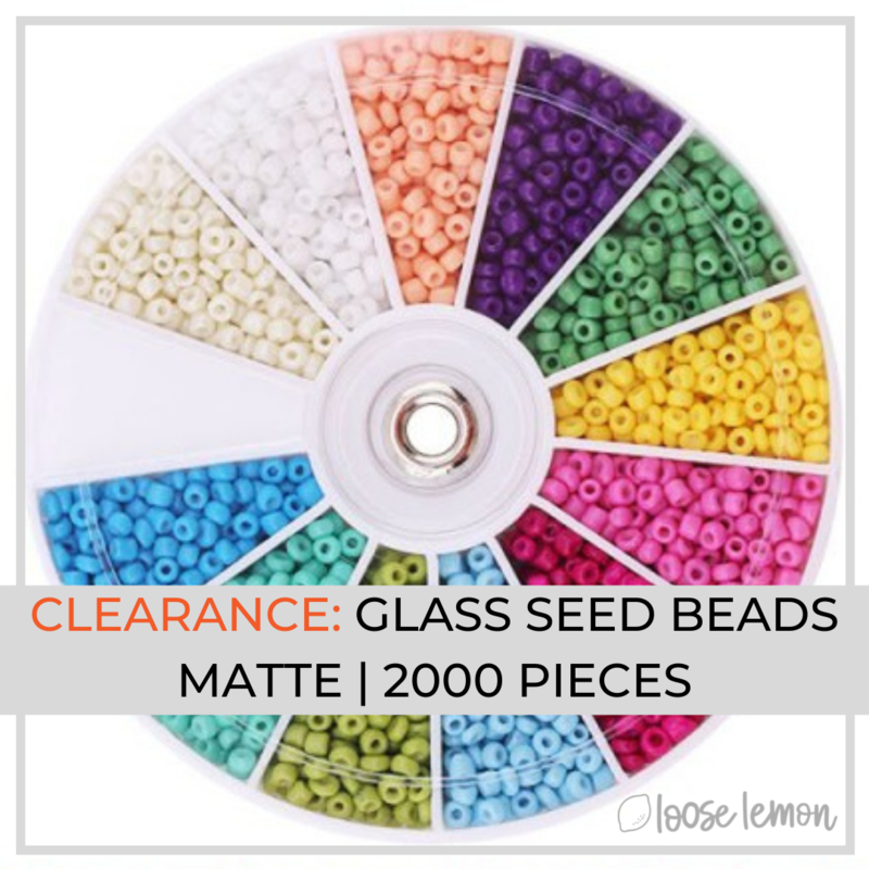 Clearance Glass Seed Beads | Matte