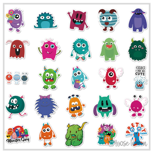 50 Sticker Set | Monsters