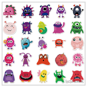 50 Sticker Set | Monsters