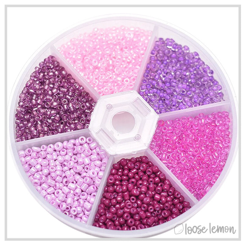 Clearance Glass Seed Beads | Pink
