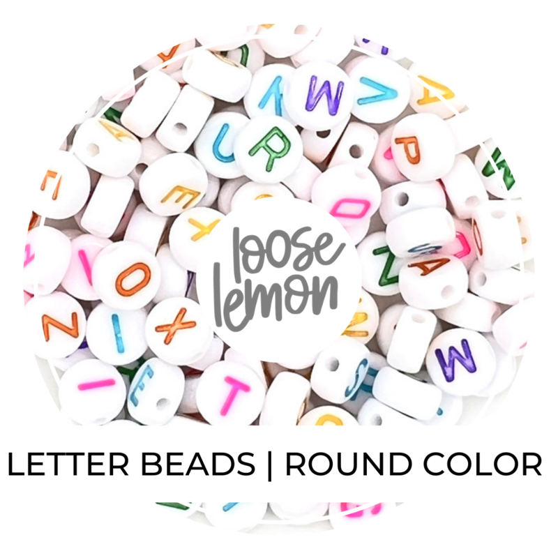 Letter Beads | Round Colour