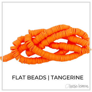 Flat Beads | Tangerine