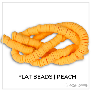 Flat Beads | Peach