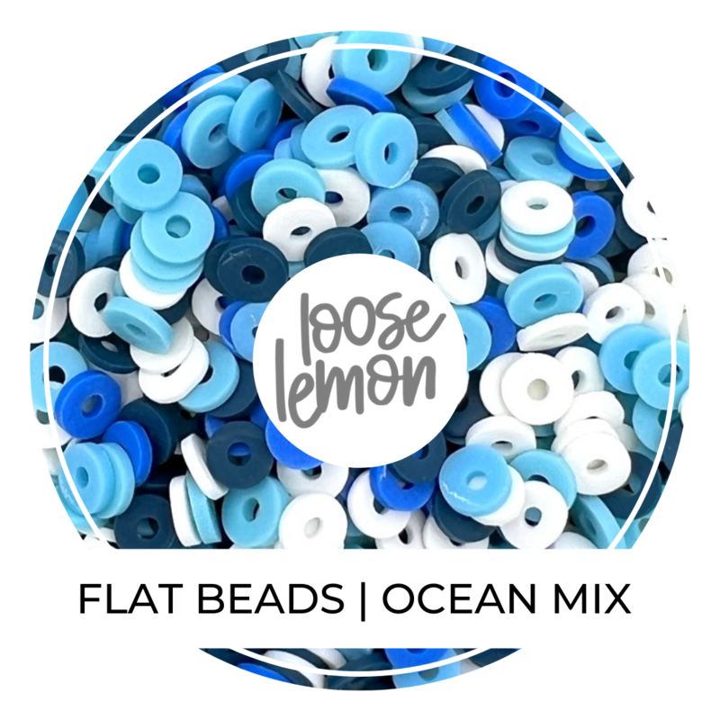Flat Beads | Ocean Mix (16G Jar)