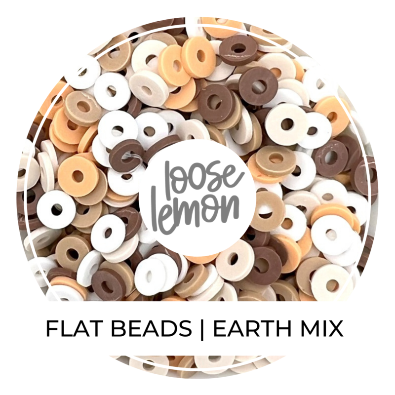 Flat Beads | Earth Mix (16G Jar)