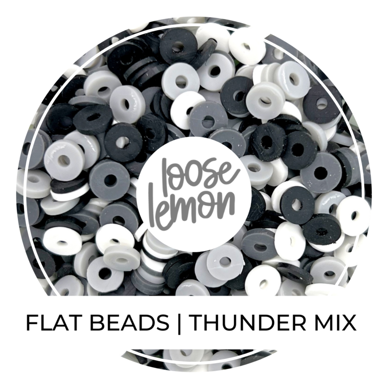Flat Beads | Thunder Mix (16G Jar)