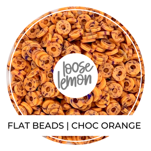 Flat Beads | Choc Orange