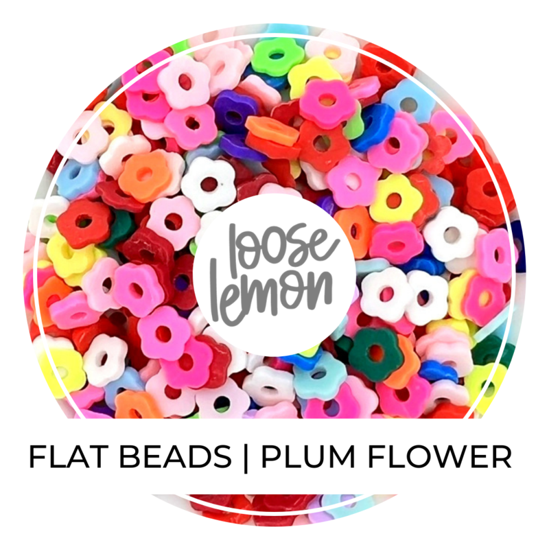 Flat Beads | Plum Flower