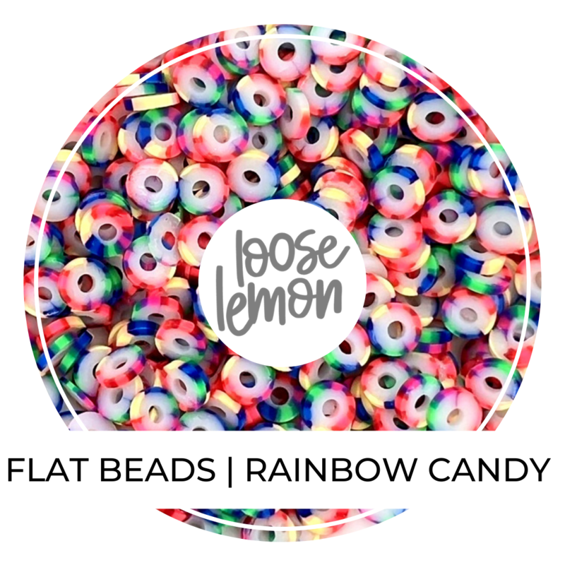 Flat Beads | Rainbow Candy