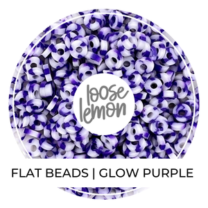 Flat Beads | Glow Purple